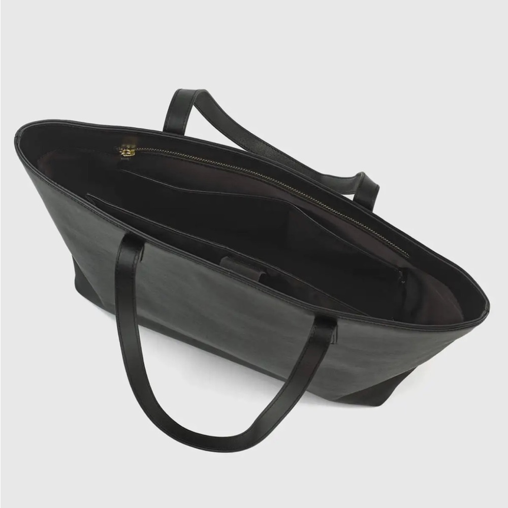 Quince Black Leather Tote Bag - Picture 6 of 8